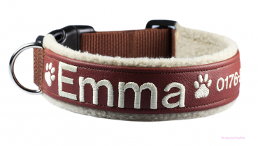 Besticktes Halsband - Modell "Emma"
